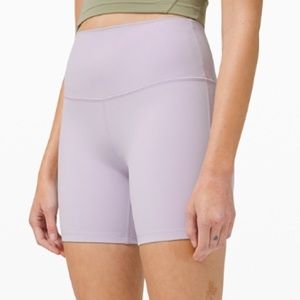 Lavender Dew align shorts 8”